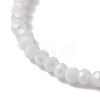 Flower Natural Shell & Glass Beaded Stretch Bracelet BJEW-JB10184-02-4
