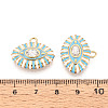 304 Stainless Steel Pave Crystal Rhinestone and Enamel Pendants STAS-T068-32A-3