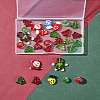 Christmas Theme Handmade Lampwork with Transparent Glass Bead Set DIY-FS0006-97-9
