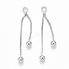 Rack Plating Brass Tassel Pendants LS-KK-C236-02P-1