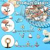 85Pcs 17 Styles Nautical Theme Alloy Enamel Pendants FIND-CJ0003-43-3