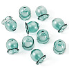 10Pcs Glass Bead Caps for Wind Chimes Making GLAA-BY0001-05F-2