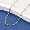 Brass Lumachina Chain Necklaces NJEW-M108-43G-1