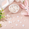 105Pcs 3 Styles Natural 4-Hole Freshwater Shell Buttons BUTT-TA0001-26-6