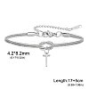 304 Stainless Steel Initial Charm Bracelets FS-WGD8E41-45-1
