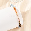 Opalite & Cherry Quartz Glass & Natural Tiger Eye & White Jade Rondelle Beads Stretch Bracelets for Women BJEW-JB14235-01-2