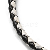 Leather Braided Cord Bracelets BJEW-G675-06G-04-2