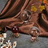3Pcs 3 Colors Alloy Sculpture Display Decorations DJEW-FG0001-37-5