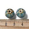 Vintage Porcelain Pumpkin Beads PORC-L080-H07-3