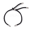 Nylon Round Cord Slider Bracelet Makings AJEW-JB01516-02-1