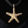 Starfish Alloy with Polyester Cord Pendant Necklaces & Stud Earrings Sets FS-WG7CDFE-02-2