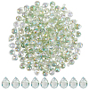 2 Strands Transparent Electroplate Glass Beads Strands EGLA-SP0001-24A-1