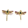 Autumn Theme Brass Micro Pave Cubic Zirconia Pendants X-ZIRC-L100-005G-2