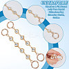Rhombus & Flat Round Aolly Pave Crystal Rhinestone Bag Extension Chains FIND-WH0152-600G-5