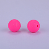 Round Silicone Focal Beads SI-JX0046A-33-2