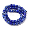 Handmade Lampwork Chevron Beads Strands LAMP-K041-01B-27-3
