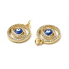 Brass Micro Pave Cubic Zirconia Pendants KK-E068-VB282-1-3