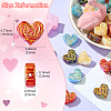50Pcs Plating Opaque Acrylic Beads MACR-CJ0001-89-2