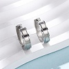 304 Stainless Steel Hoop Earrings EJEW-D331-19A-P-4