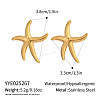 304 Stainless Steel Stud Earrings for Women QF7170-1-2