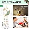 Crystal Chandelier Glass Teardrop Pendant Decorations HJEW-PH01778-03-2