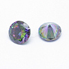 Cubic Zirconia Pointed Back Cabochons ZIRC-WH0011-01E-2