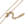 Ion Plating(IP) 304 Stainless Steel Cable Chain Necklaces NJEW-G081-01G-3