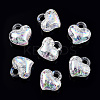 Transparent Crackle Acrylic Pendants MACR-ZX022-29G-4