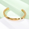 Always In My Heart 304 Stainless Steel Cuff Bangles for Women BJEW-D361-01G-2