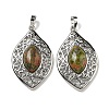 Natural Unakite Pendants G-Q158-02C-1