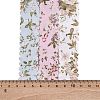 6 Yards 3 Colors Polyester Flower Printed Ribbon OCOR-A008-03B-3