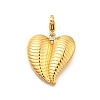 Heart 304 Stainless Steel Pendant Decorations STAS-R159-41G-05-1