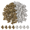 100Pcs 2 Style Tibetan Style Alloy Pendants TIBE-DC0001-07-1
