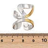 Adjustable 304 Stainless Steel Cuff Rings for Women LS-RJEW-B135-01GP-02-3