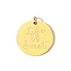 304 Stainless Steel Pendants STAS-OY010-67G-1