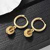 Brass Cubic Zirconia Hoop Earrings EJEW-Q015-01G-D-4