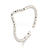 Non-Tarnish 304 Stainless Steel V-shape Open Cuff Ring for Women RJEW-A043-30P-1
