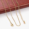 Ion Plating(IP) 304 Stainless Steel Necklaces NJEW-E080-11G-3