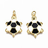 Brass Enamel Pendants KK-Q252-018A-NF-1