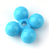 Opaque Acrylic Beads X-SACR-Q133-C30-1