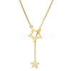 Star Alloy Crystal Rhinestone Lariat Necklaces for Women FS-WG0CF7B-01-2