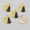 Alloy Enamel Pendants PALLOY-CJC0012-19G-02-1