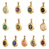 Natural & Synthetic Mixed Gemstone Pendants G-C278-01G-1