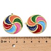 304 Stainless Steel Enamel Pendants STAS-T068-79G-3
