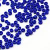 Frosted Opaque 12/0 Glass Seed Beads SEED-R029-2mm-A09-1