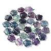 Natural Flower Rainbow Fluorite Beads Strands G-L241B-09-01-4