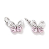 Brass Micro Pave Cubic Zirconia Pendants KK-P271-03P-D-1
