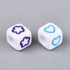 Opaque Acrylic Beads SACR-Q001-09C-3