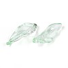 Baking Paint Transparent Glass Pendants DGLA-N014-01E-2