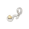 Brass European Dangle Charms KK-Z097-01S-GP-2